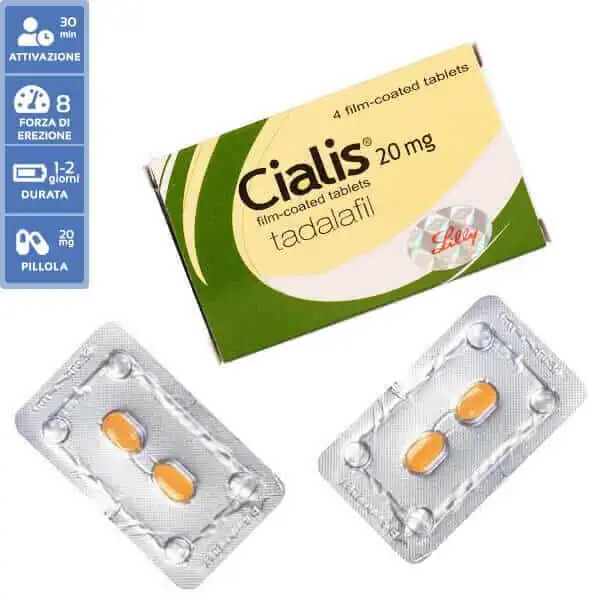 CIALIS ORIGINALE 20 mg, Tadalafil 2 CIALIS ORIGINALE 20 mg, Tadalafil